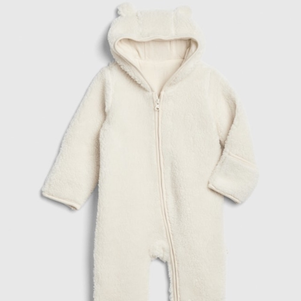 GAP Newborn Sherpa one piece costume